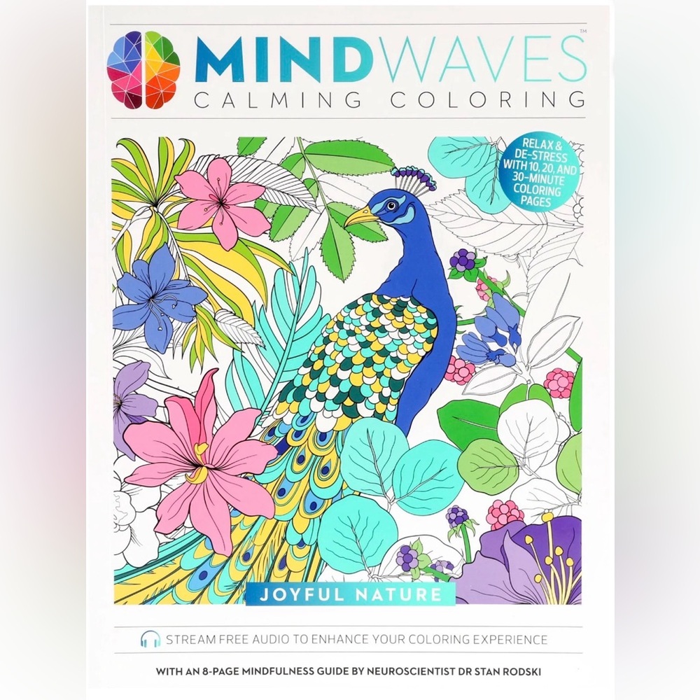 Mind Wave Calming Coloring Book (Exclusive) Joyful Nature Calming Coloring Book